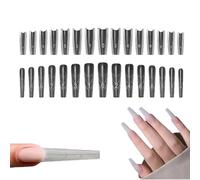Sandwich Dual Nail Forms, 240pcs DualNail Forms for Builder Gel, Moldes Dual System Para UñAs, Sandwich Extensions-DualForms Top And Bottom, Professional Long Nail Mold, Salon NailS Art Tools (A)