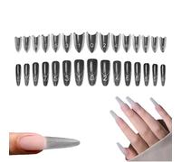 Sandwich Dual Nail Forms, 240pcs DualNail Forms for Builder Gel, Moldes Dual System Para UñAs, Sandwich Extensions-DualForms Top And Bottom, Professional Long Nail Mold, Salon NailS Art Tools (B)