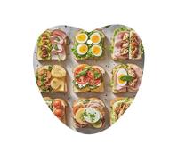 Sandwich Encyclopedia Car Air Freshener Hanging, Long Lasting Scented Car Aromatherapy Tablets, Love form Fragrance Scented Cards for Vehicles, Bedroom, Wardrobe Black-style