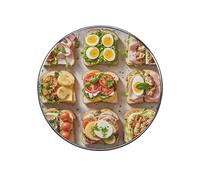 Sandwich Encyclopedia Fridge Magnets Round Refrigerator Magnets Personalized Small Refrigerator Magnet Funny Fridge Stickers Cute Decorative Magnet for Locker Home Organization