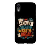 Sandwich Generation Hold The Bread Caregiver Family Support Case for iPhone XR