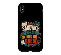Sandwich Generation Hold The Bread Caregiver Family Support Case for iPhone XS Max