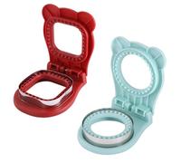 Sandwich Maker, 2pcs Uncrustable Sandwich Cutters for Kids Lunch, Sandwich Breakfast Cutter and Sealer Set Great for Boys Girls Lunchbox and Bento Box, Circle Square.