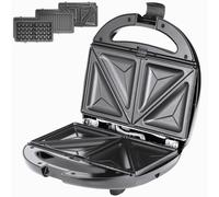 Sandwich maker 3in1 black/silver 800W 23x22x10cm