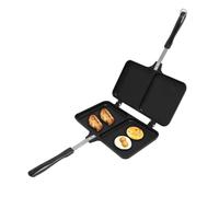 Sandwich Maker, 4 Grid Double Sided Nonstick Waffle Pan Panini Maker Pan for Grilled Cheese Panini Breakfast Cooking 24.5x16cm
