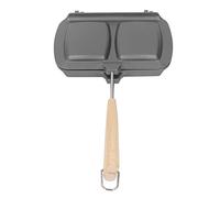 Sandwich Maker, Double Sided Aluminum Alloy Detachable Non Stick Frying Pan, Breakfast Panini Press Grill Pan for Steak Egg Cheese, Sandwich Iron for Camping Home, Kitchen Tool