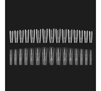 Sandwich Nail Form, 240 Pieces Nail Extension Forms, Translucent Acrylic Nails Tips Form, Sandwich Structure Nails Art Mold Set for Beginners Professionals Home Salon（A）