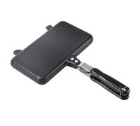 Sandwich Press, Sandwich Maker, Non-Stick Removable Heat-Conductive Metal Press with Secure Lock Double-Sided Grilled Cheese Maker with Handle for Home Kitchen, Grill