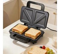 Sandwich Toaster, 1200W Deep Fill Sandwich Maker with Extra Deep, Non Stick Toastie Maker Cook 2 Toasted Sandwiches Together, 4 Slice Grill Press,Automatic Temperature Control for Quick Snacks (Black)