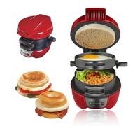 Sandwich Toaster Burger Maker, 600W Electric Burger Press Patty Maker with Indicator Light, Panini Press Machine for Making Breakfast Lunch