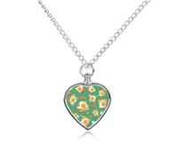 Sandwiches with Bacon Egg Cremation Heart Urn for Ashes Necklace Memorial Jewelry Pendant for Pet Cat Dog