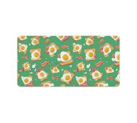 Sandwiches with Bacon Egg Cute Gaming Mousepad Rubber Base Desk Mat for Home Office Laptop Computer