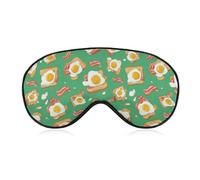 Sandwiches with Bacon Egg Funny Eye Mask for Sleep with Adjustable Strap Blocks Light Eye Shade Cover