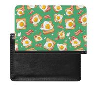Sandwiches with Bacon Egg Funny Passport Holder for Travel Wallet Cover Document Organizer with Card Slot