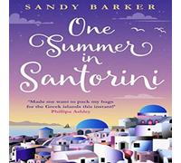 Sandy Barker One Summer in Santorini Paperback Book Sandy Barker Multicolor
