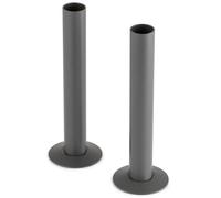 Sandy Beach Anthracite Radiator Pipe Covers Sleeves & Collars (130mm X 18mm)