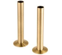 Sandy Beach Brushed Brass Pipe Covers And Collars 130mm X 18mm