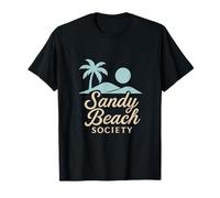 Sandy Beach Society Palm Tree Squad Design T-Shirt