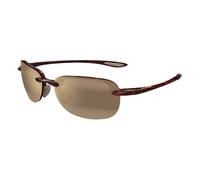 Maui Jim MJ0408S 002 Unisex Sunglasses Injected Havana Bronze Squared