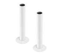 Sandy Beach White Radiator Pipe Covers Sleeves & Collars (130mm X 18mm)