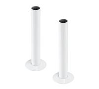 Sandy Beach White TRV Thermostatic Radiator Valve Pipe Covers Sleeves & Collars - Radiator Pipe Covers White - Covers for Radiator Pipes (130mm x 18mm)