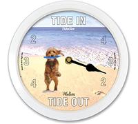 Sandy Paws - White Tide Clock
