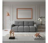 Sandy Sofa Bed With Storage Dl Pull Out Seat Free Standing Backrest 230X120X94 Cm Grey