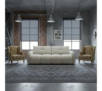 Sandy Sofa Bed With Storage Dl Pull Out Seat Free Standing Backrest 230X120X94 Cm White