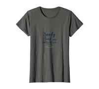 Sandy Toes Salty Kisses Beach Lover Summer Hawaiians T-Shirt, Women, Asphalt, XL