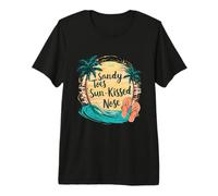 Sandy Toes Sun-Kissed Nose Beach Vibes Summer Aesthetic Premium T-Shirt