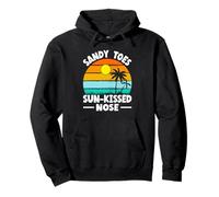 Sandy Toes Sun-Kissed Nose Tropical Beach Lover Summer Break Pullover Hoodie
