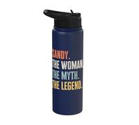 Sandy, Woman Myth Legend, Funny Best Name Sandy Stainless Steel Insulated Water Bottle