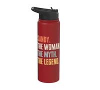 Sandy, Woman Myth Legend, Funny Best Name Sandy Stainless Steel Insulated Water Bottle