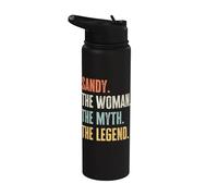 Sandy, Woman Myth Legend, Funny Best Name Sandy Stainless Steel Insulated Water Bottle