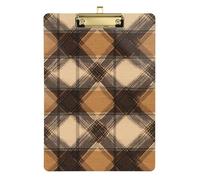 Sandybrown Buffalo Plaid Tartan Scotland Girls School Notes Waterproof for Softball Coaches Notes Teacher Size 9 x 12