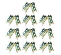Sandyseptember 10pcs Christmas Decoration Bows Made From Cloth, For Tree And Event Settings, Adding Festive Flair To Holiday Displays(C)