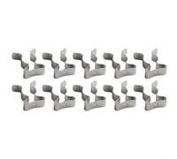Sandyseptember 10PCS Heavy Duty Tool Spring Terry Clips Snap Closed Wall Mount Clips For Garages Courtyards Cabinets And Shacks Suitable For Tool And Pipe Storage(12mm)