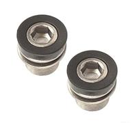 Sandyseptember 2PCS Bicycle Crank Arm Bolts for Bosch eBike, M15 Thread Diameter, Suitable for ISIS Axle, Strong and Reliable (4PCS)