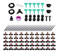 Sandyseptember 30 Meter Drip Irrigation System,For Home Gardeners Featuring Two 15m PE Pipes 30 Series 8 Hole Droppers And 20 Series Atomizing Heads