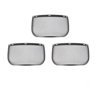 Sandyseptember 3pc face mask replacement with wire mesh safety for gardening, mowing, pruning, logging, designed to prevent flying debris and sawdust from face contact (3pk stencil)