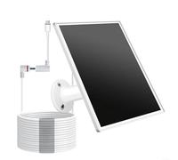 Sandyseptember 5W Solar Panel Charger for Ring Outdoor Cam Plus and Spotlight Series, Waterproof Design with Adjustable Mounting Bracket and Long Cable for Stable Solar Power Supply(5W)