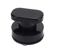 Sandyseptember ABS Suction Cup Grab Handle No-punch Suction Cup Handrail Wardrobe Cabinet Sliding Door Suction Cup Handle(Black trumpet)