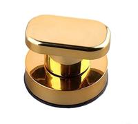 Sandyseptember ABS Suction Cup Grab Handle No-punch Suction Cup Handrail Wardrobe Cabinet Sliding Door Suction Cup Handle(Small gold)