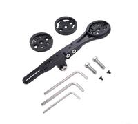 Sandyseptember Adjustable Aluminium Bike Computer and Light Holder Mount, Handlebar Bracket ±10° for Garmin Edge, For Wahoo Elemnt, For Bryton Rider,For IGPSPORT