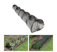 Sandyseptember Agricultural Black Mesh Planting Tunnel Plastic Cover Polytunnel Cover Greenhouse For Vegetable Planting Lasting Protection Against Birds Deer and Other Pests