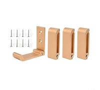 Sandyseptember Aluminum Folding Hooks Set Waterproof and Space Efficient Design Perfect for Everyday Organization (Gold)