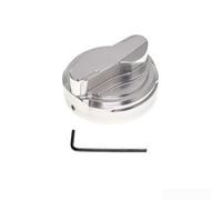 Sandyseptember Blue Aluminum Gas Cap Cover for Motorcycle(Silver)