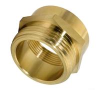 Sandyseptember Brass Hexagonal Fire Hose Adapter, 1-1/2 inch NPT Female, 1-1/2 inch NH Male for Firefighting Equipment