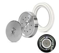 Sandyseptember Coffee Machine Shower Screen Holder Set Made From Stainless Steel With Silicone Gasket For Breville