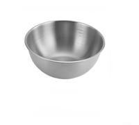 Sandyseptember Cold Noodle Bowl Crafted From 304 Stainless Steel With Clear Measuring Marks, Scratch Resistant Polished Finish, And Stackable Design For Organized Storage(28cm 304 Silver)